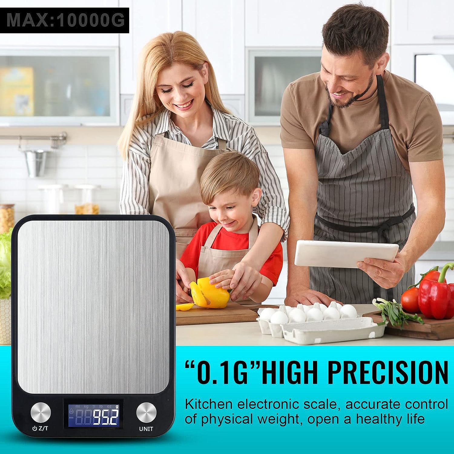 Digital Kitchen Scale Multifunction Food Scale Touch Button Ultra   711Y1GcFXDL. SL1500  